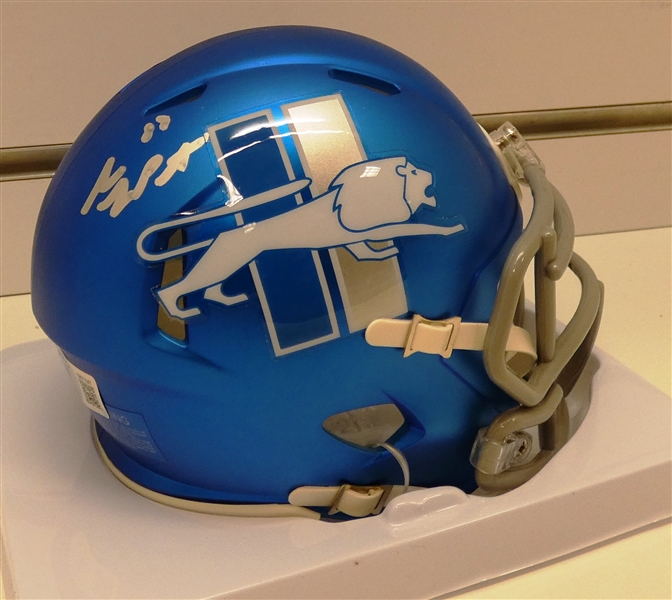 Sam Laporta Autographed Detroit Lions Mini Helmet