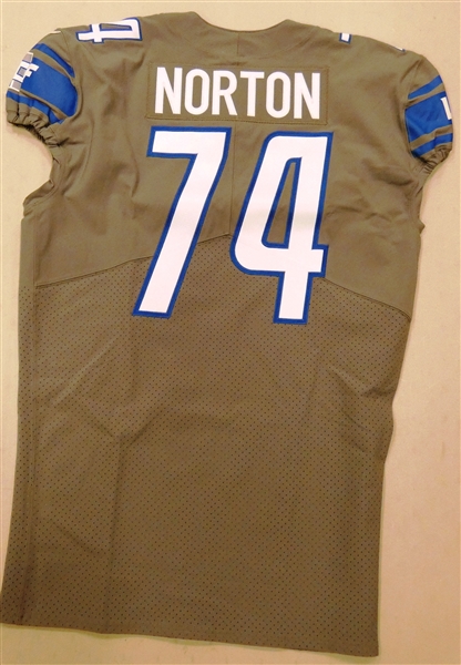 Storm Norton Game Ready Detroit Lions Jersey