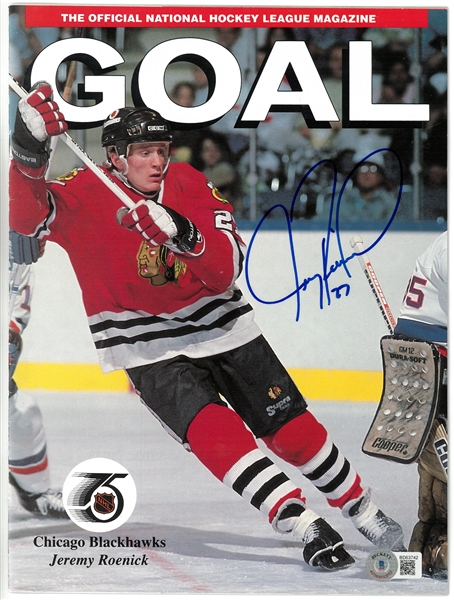 Jeremy Roenick Autographed Program