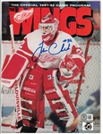 Tim Cheveldae Autographed Magazine