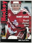 Manny Legace Autographed Magazine