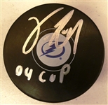 Vincent Lecavalier Autographed Lightning Puck