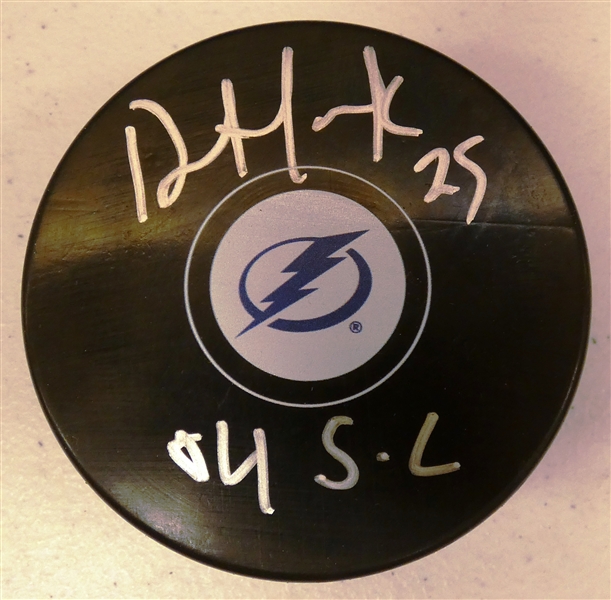 Dave Andreychuk Autographed Lightning Puck