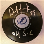 Dave Andreychuk Autographed Lightning Puck