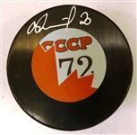 Vladislav Tretiak Autographed Puck