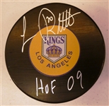 Luc Robitaille Autographed Kings Puck