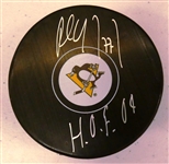Paul Coffey Autographed Penguins Puck