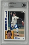 Milt Wilcox Autographed 1984 Topps