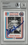 Gates Brown Autographed 1988 Domino's