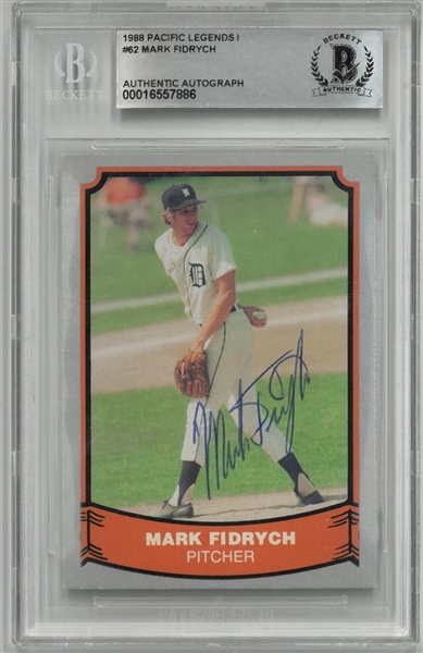 Mark Fidrych Autographed 1988 Pacific