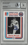 Denny McLain Autographed 1988 Domino's