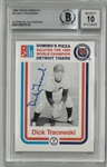 Dick Tracewski Autographed 1988 Domino's