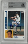 Dan Petry Autographed 1984 Topps
