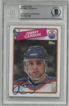 Jimmy Carson Autographed 1988/89 Topps