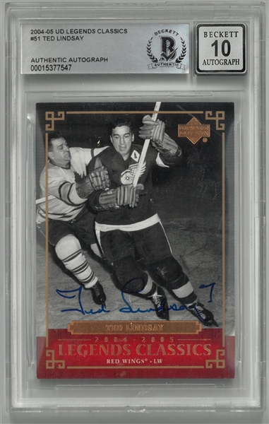 Ted Lindsay Autographed 2004 Upper Deck