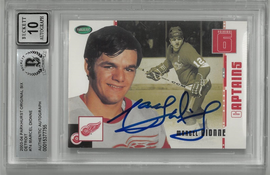 Marcel Dionne Autographed 2003 Parkhurst