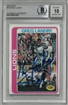 Greg Landry Autographed 1978 Topps