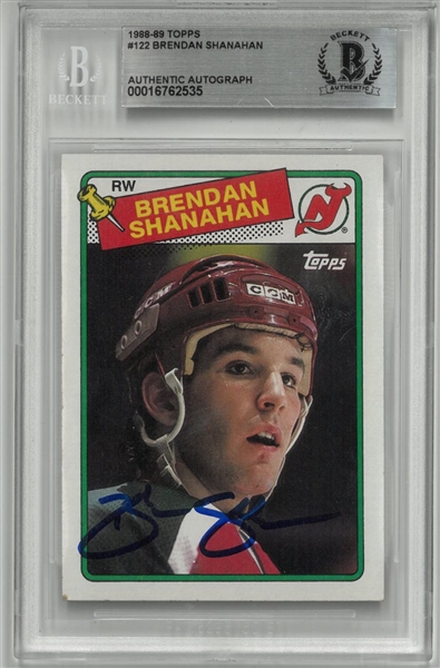Brendan Shanahan Autographed 1988/89 Topps Rookie Card