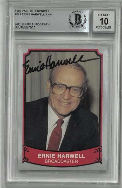 Ernie Harwell Autographed 1989 Pacific