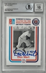 Don Wert Autographed 1988 Domino's