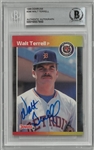 Walt Terrell Autographed 1989 Donruss