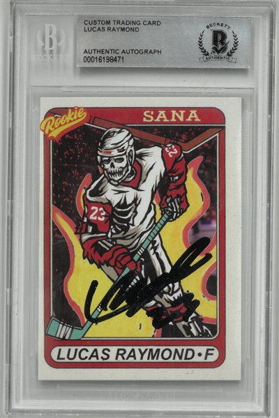Lucas Raymond Autographed SANA Rookie Card
