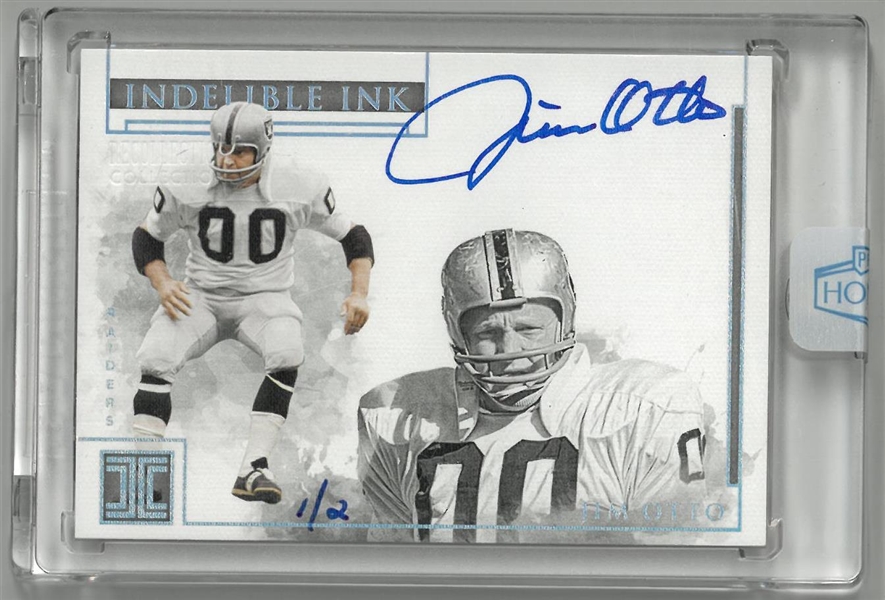Jim Otto 1/2 Autographed Panini Indelible Ink