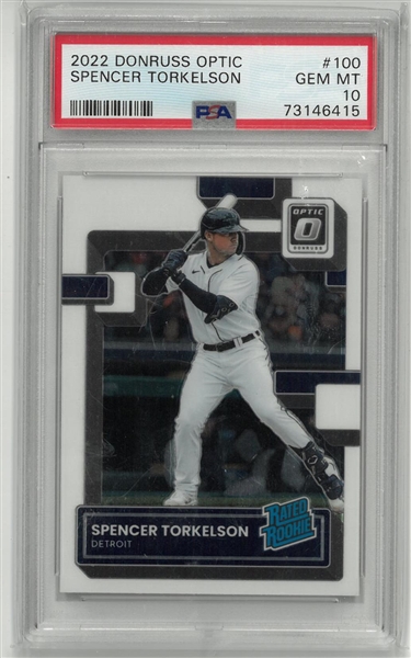 Spencer Torkelson PSA 10 2022 Donruss Optic Rookie Card