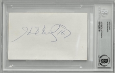 Henri Richard Autographed 3x5 Index Card
