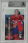 Henri Richard Autographed Postcard