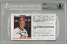 Stan Musial Autographed Postcard