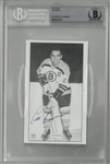 Leo Boivin Autographed Postcard