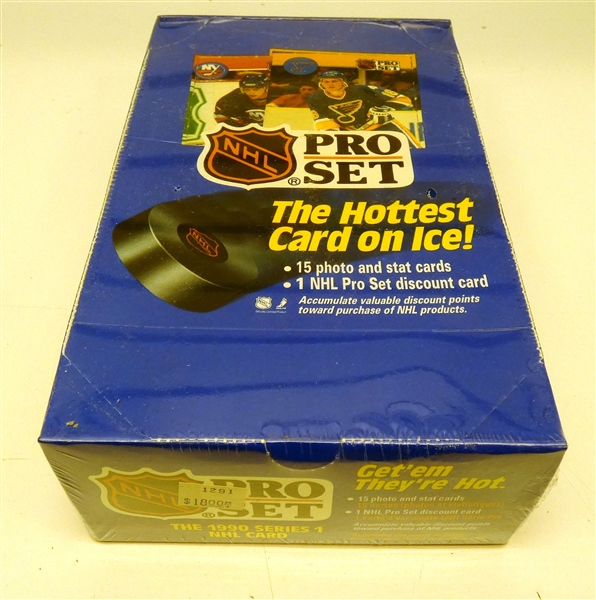 1990/91 Pro Set Hockey Series 1 Wax Box