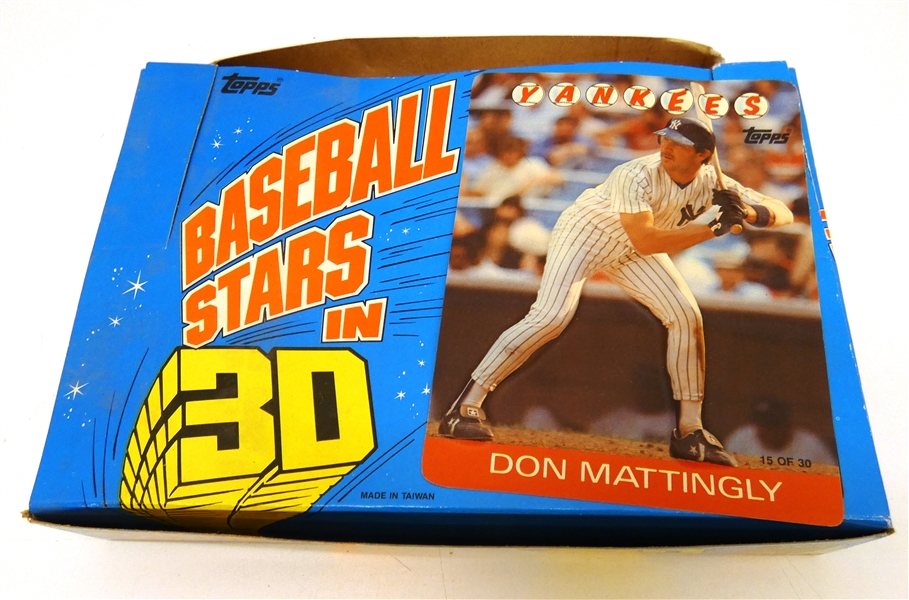 1986 Topps 3D Baseball Wax Box