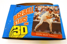 1986 Topps 3D Baseball Wax Box