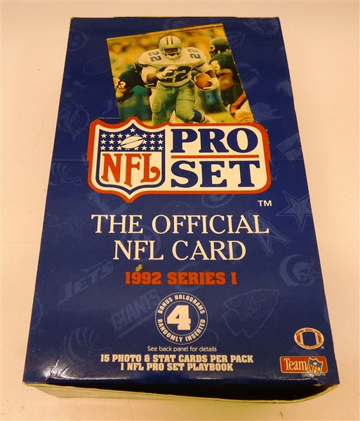 1992 Pro Set Football Wax Box