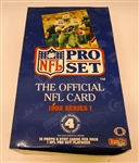 1992 Pro Set Football Wax Box