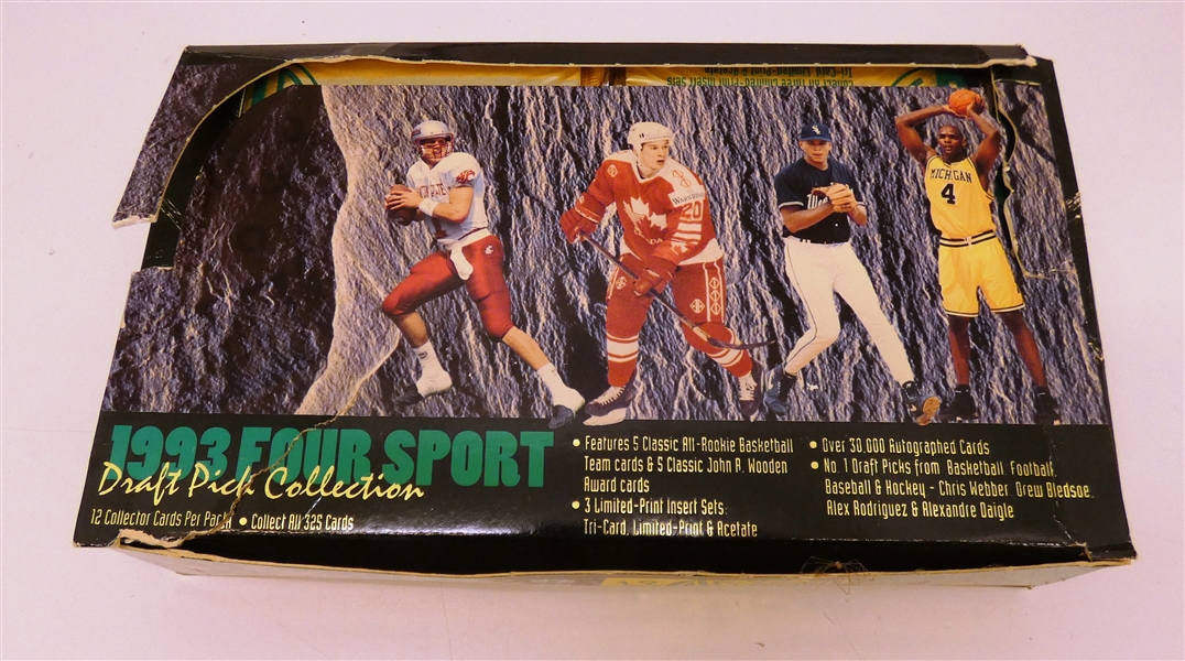 1993 Classic Four Sport Wax Box