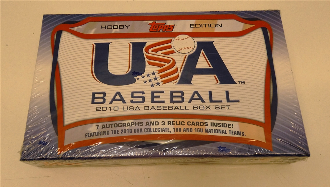 2010 USA Baseball Hobby Edition Set - 7 Autos 3 Relics