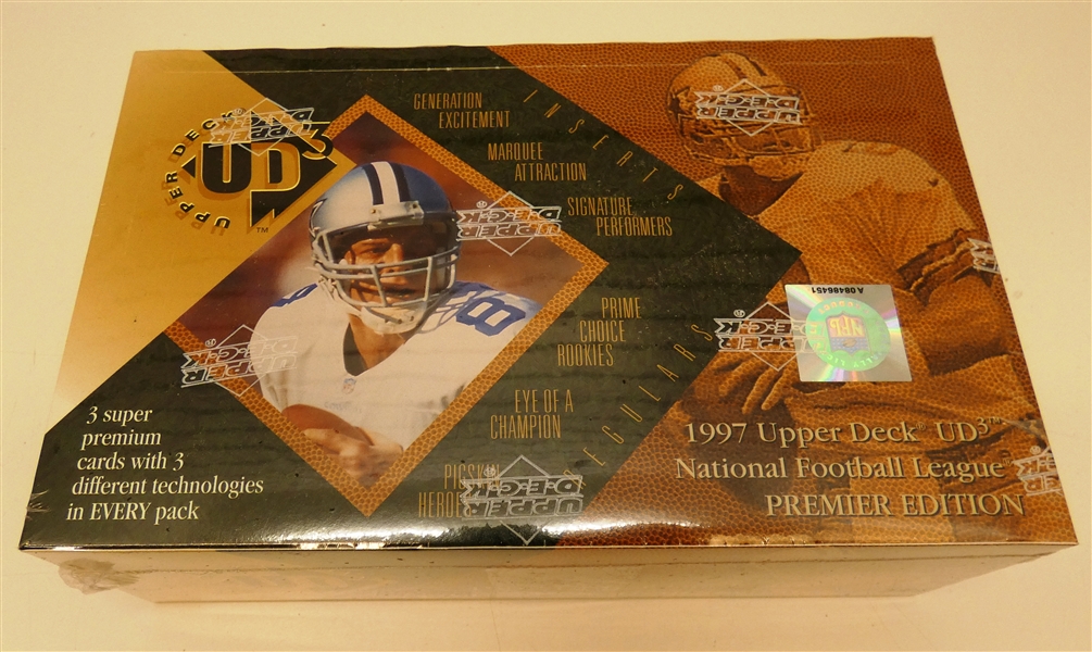 1997 Upper Deck UD3 Football Wax Box