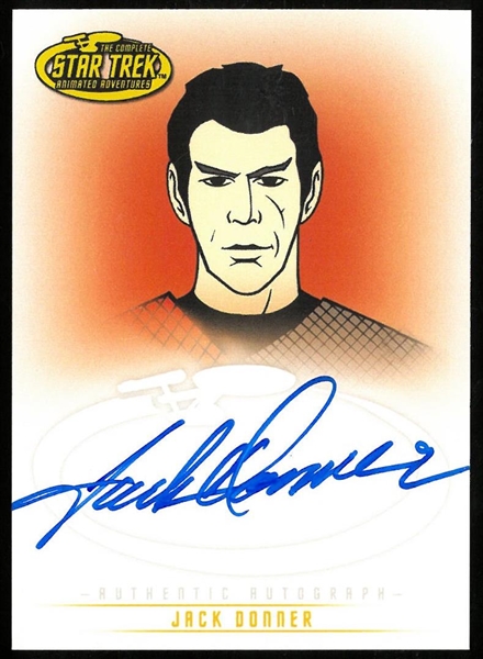 Jack Donner Autographed Card