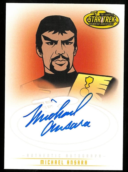 Michael Ansara Autographed Card