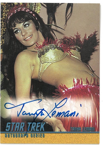 Tanya Lemani Autographed Card