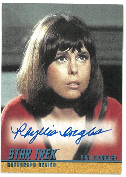Phyllis Douglas Autographed Card