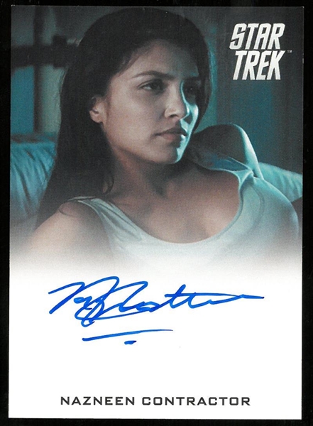 Nazneen Contractor Autographed Card
