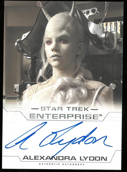 Alexandra Lyoon Autographed Card