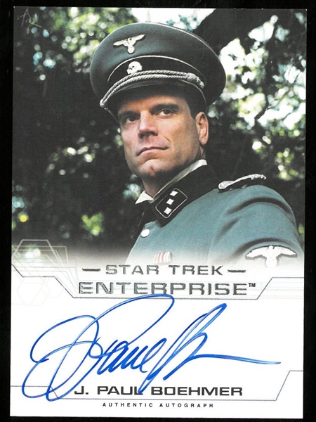 J. Paul Boehmer Autographed Card