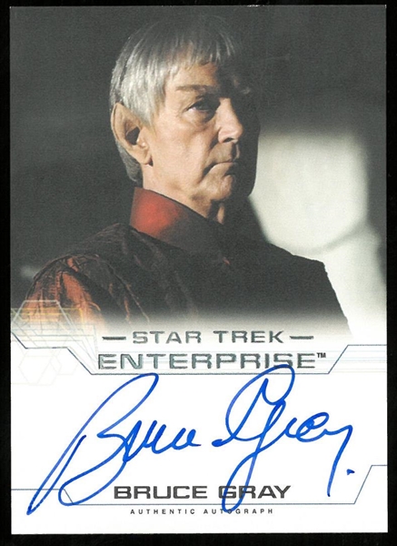 Bruce Gray Autographed Card