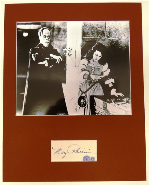 Mary Philbin Autographed Cut w/ 8x10