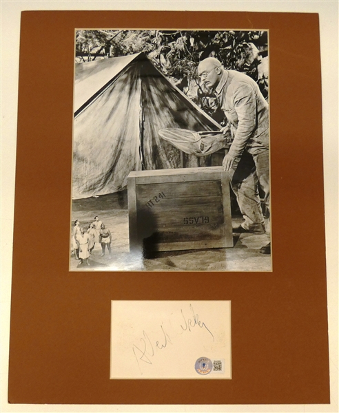 Albert Dekker Autographed Cut w/ 8x10
